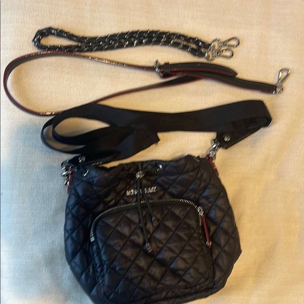 MZ Wallace Drawstring Quilted Crossbody Bag